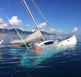Salvage of Pioneer Catamaran 38ft
