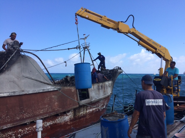 2016 successful salvage operation by Barge Olivia