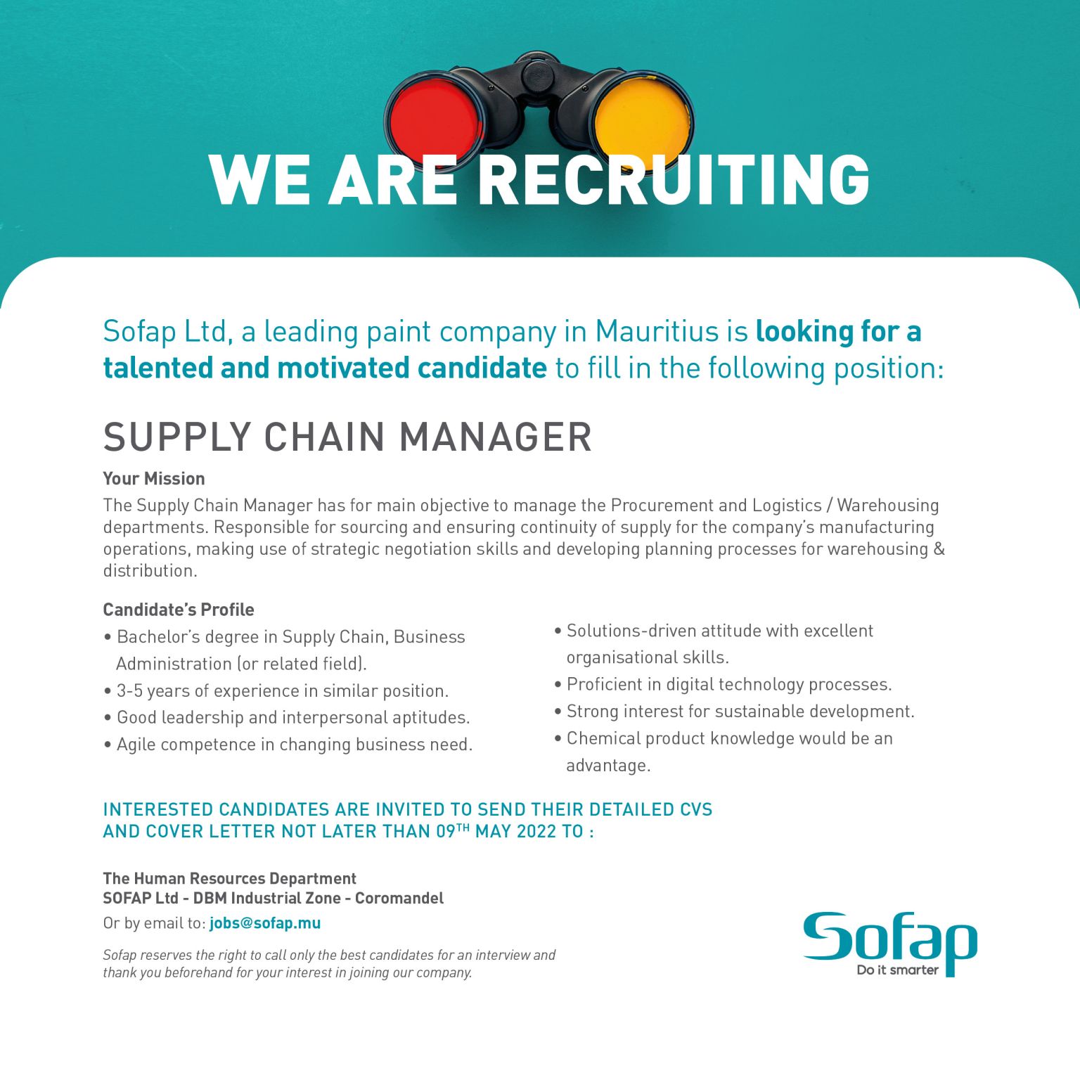 Sofap #NowRecruiting