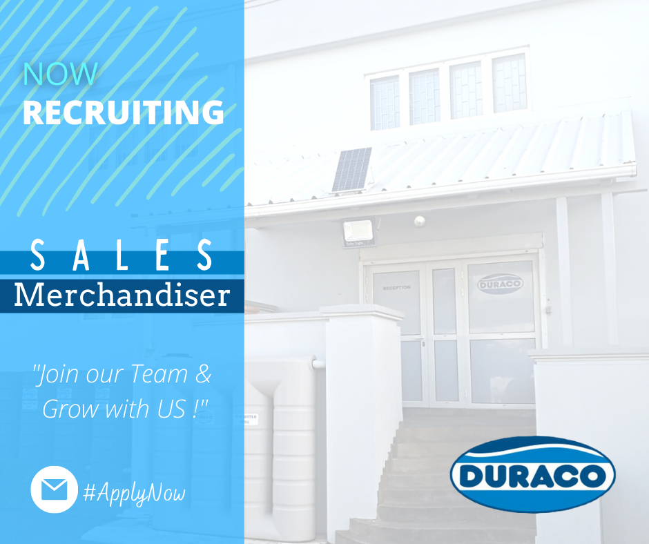Duraco: Sales Merchandiser Vacancy