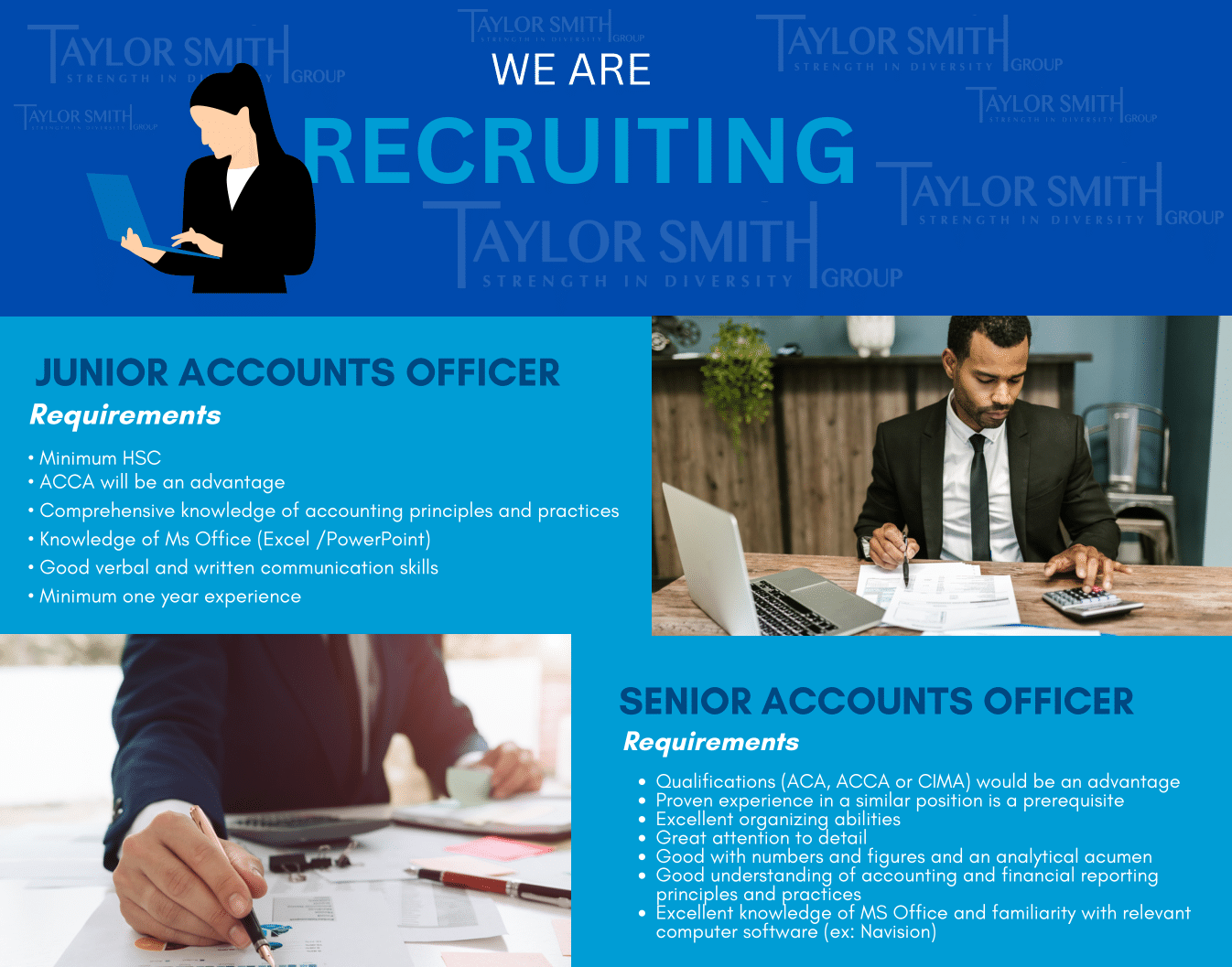 Junior and Senior Accounts Officers